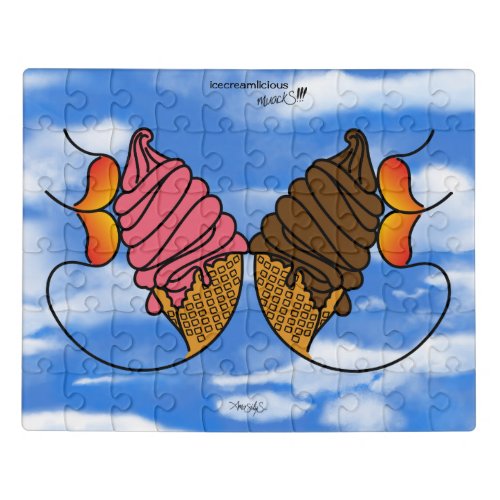 Colorful Ice Cream icecreamlicious muackS Mix Jigsaw Puzzle