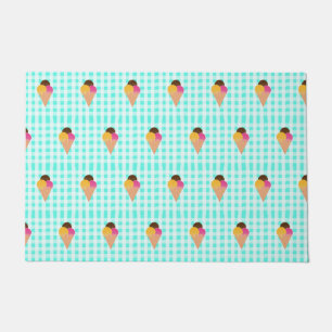 Colorful Ice Cream Illustration Doormat