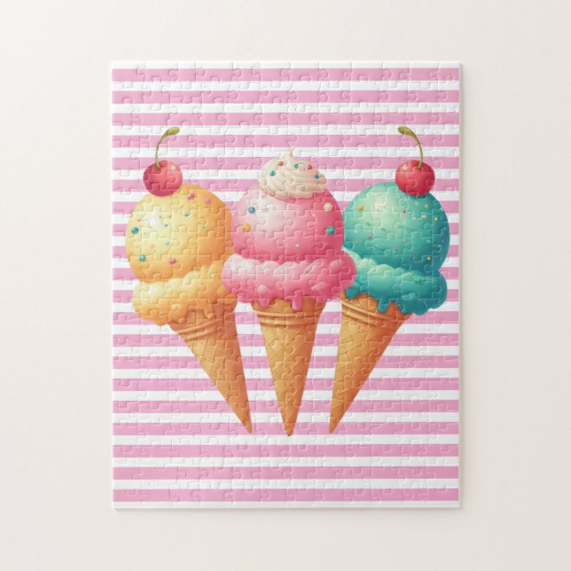 Colorful Ice cream Jigsaw Puzzle (Vertical)