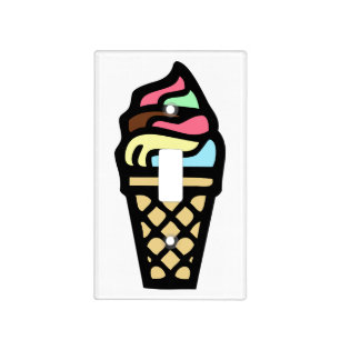 Colorful Ice Cream Light Switch Cover