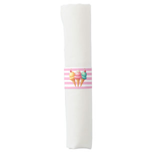 Colorful Ice cream Napkin Bands