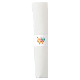 Colorful Ice cream Napkin Bands