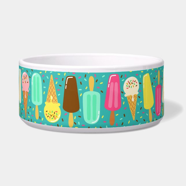 Colorful Ice Cream Pattern Summer  Bowl (Front)