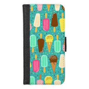 Colorful Ice Cream Pattern Summer iPhone 8/7 Wallet Case
