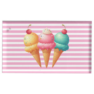 Colorful Ice cream Place Card Holder