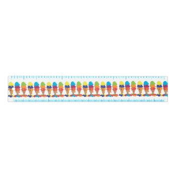 Colorful Ice Cream Ruler by nyxxie at Zazzle