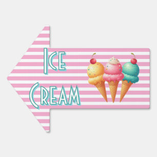 Colorful Ice cream Sign
