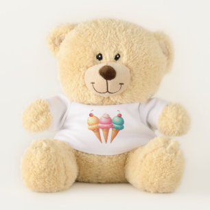 Colorful Ice cream Teddy Bear