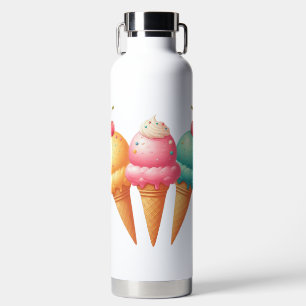 Colorful Ice cream Water Bottle