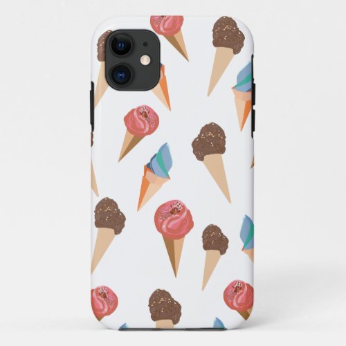 Colorful Ice creams iPhone 11 Case