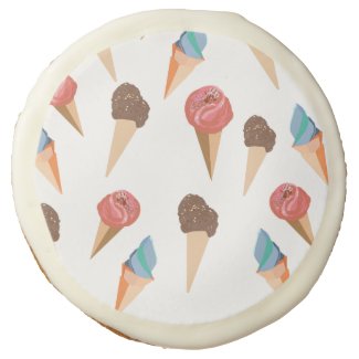 Colorful ice creams