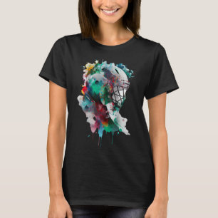 Colorful ice hockey player ice hockey stick ice ho T-Shirt