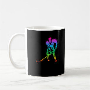 Colorful Ice Hockey Player Ice Sports Coffee Mug