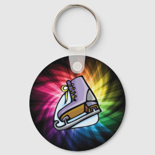 Colorful Ice Skate Keychain