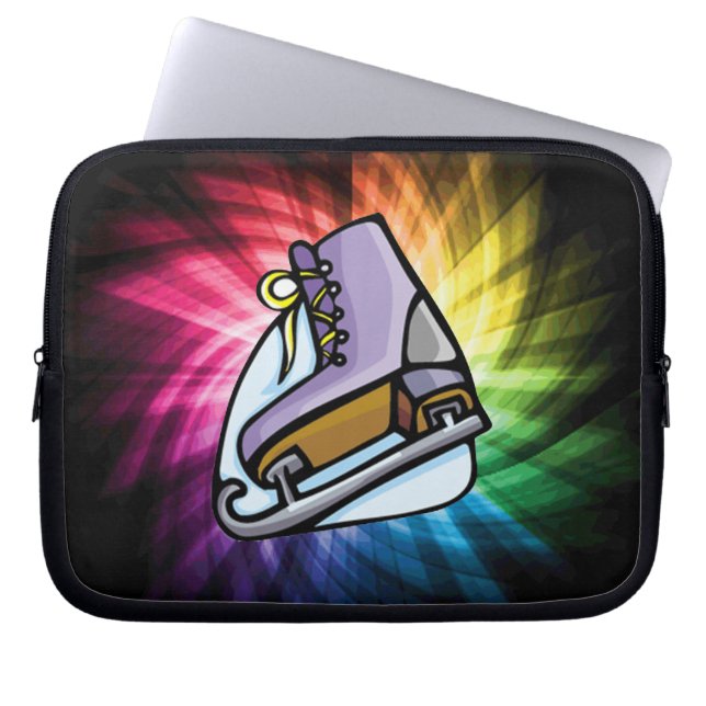 Colorful Ice Skate Laptop Sleeve (Front)