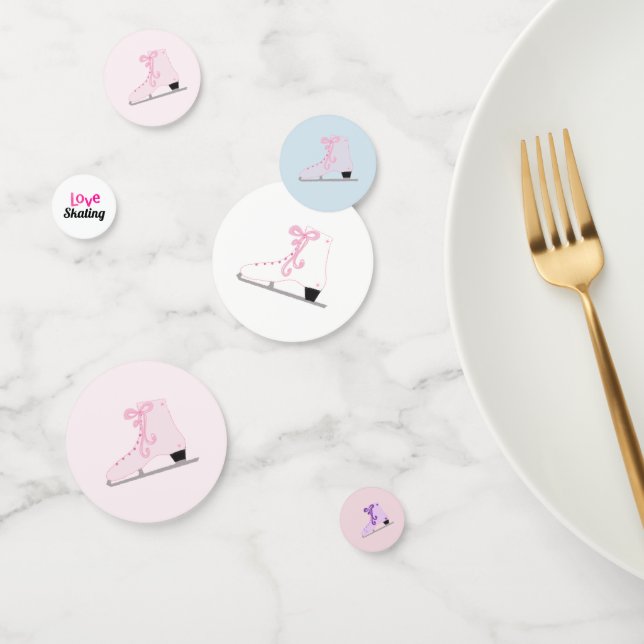 Colorful Ice Skates Confetti (Group)