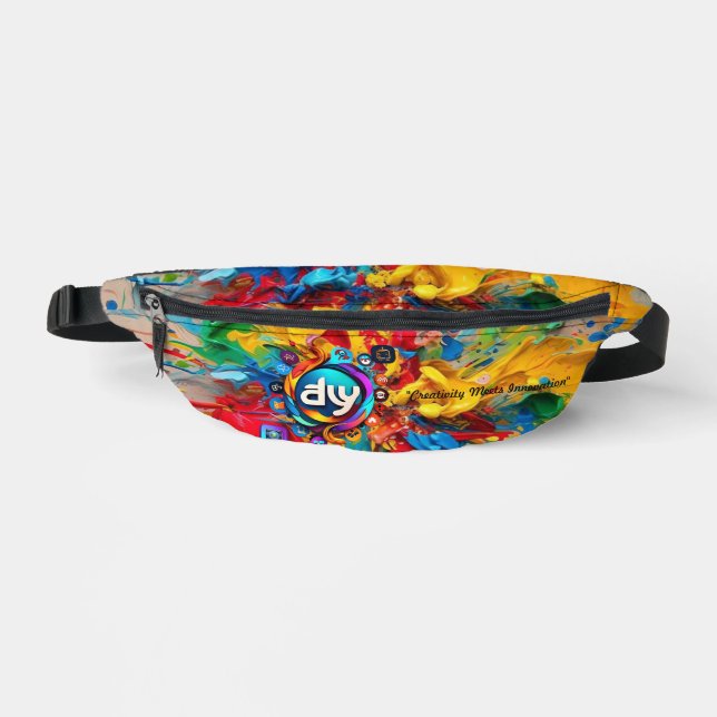 "Colorful Icons for Creative Success" Fanny Pack (Front)