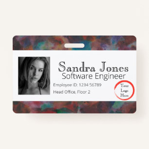 Colorful ID Card (Horizontal) Badge
