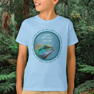 Colorful Iguana Birthday  T-Shirt