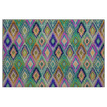 Colorful Ikat Tribal Geometric Pattern 2 Fabric