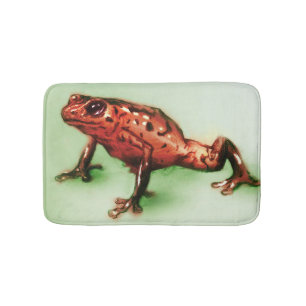 Colorful illustrated bath mat - Frog