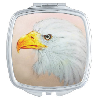 Colorful illustrated compact mirror - Eagle