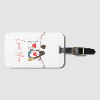 Colorful Illustrated Luggage Tag