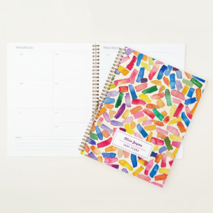 Colorful Illustrated Personalized 2027 Monthly Planner