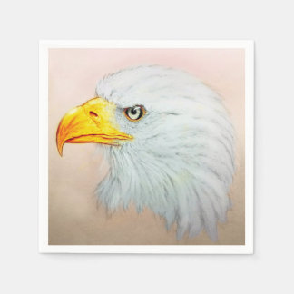 Colorful illustrated set of napkins - Eagle