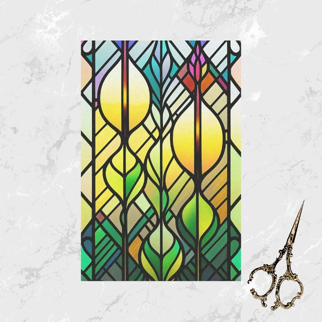 Colorful Illustration Stained Glass Tissue Paper (Creator Uploaded)
