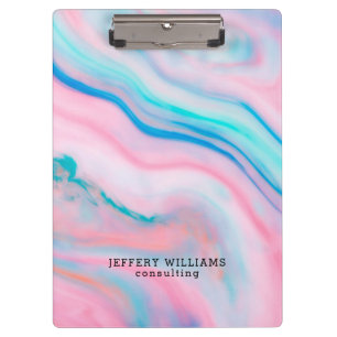Colorful image of faux agate stone clipboard