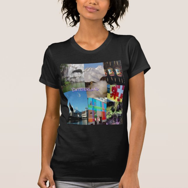 Colorful Images of Switzerland by Celeste Sheffey T-Shirt (Front)