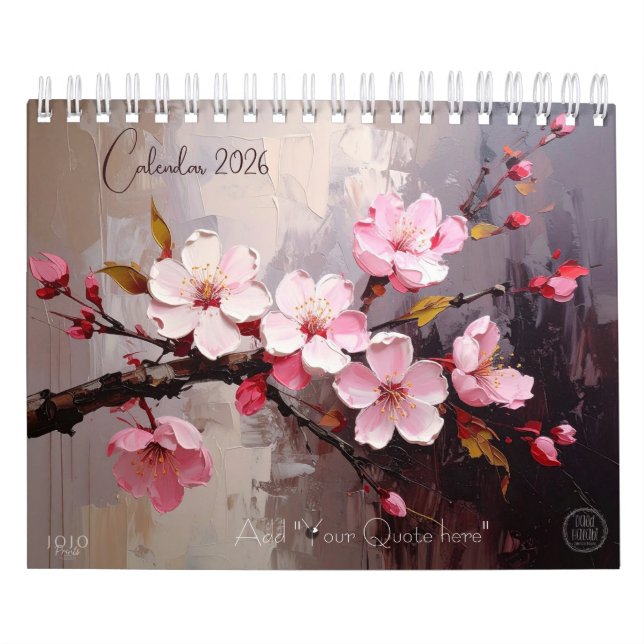 Colorful Impasto Art Calendar (Cover)