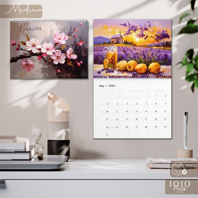 Colorful Impasto Art Calendar (Colorful Impasto Art Calendar_Medium)