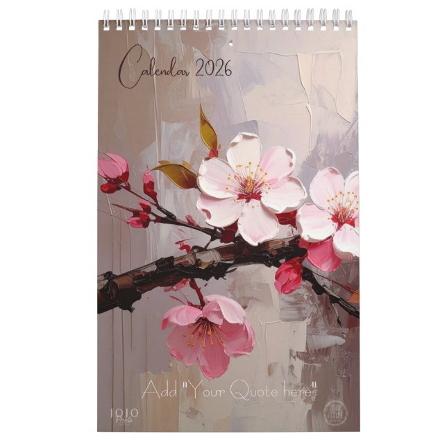 Colorful Impasto Art Calendar (Cover)