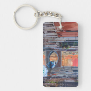 Colorful Impression Of Venice Italy Keychain