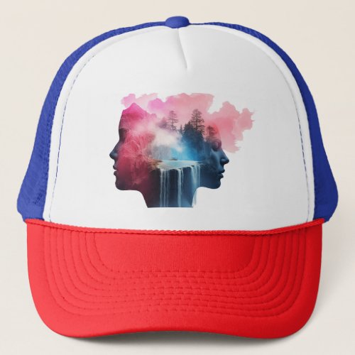 Colorful In my Brain peaceful mind Trucker Hat