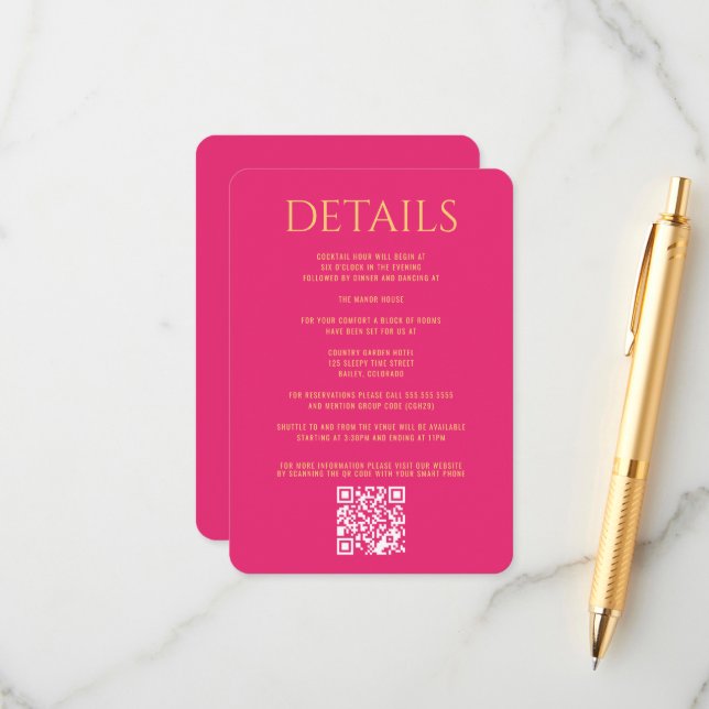 Colorful Indian Couple Enclosure Card (Front/Back In Situ)