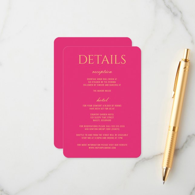 Colorful Indian Couple Enclosure Card (Front/Back In Situ)