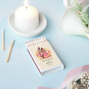 Colorful Indian Couple Matchboxes