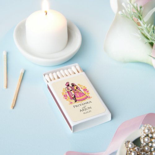 Colorful Indian Couple Matchboxes