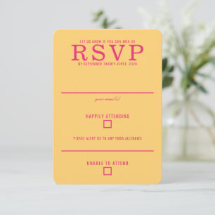 Colorful Indian Couple RSVP Card