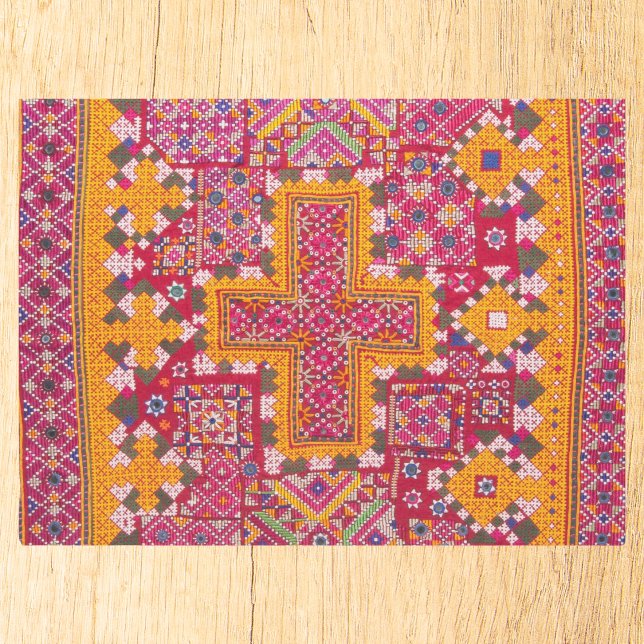 Colorful Indian Embroidery Print Tissue Paper (Creator Uploaded)