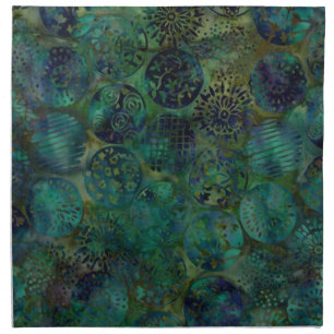 Colorful Indonesian Batik Pattern Napkin