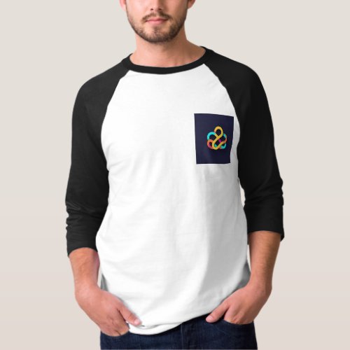 Colorful Infinity Cords Flat Icon Print T_Shirt