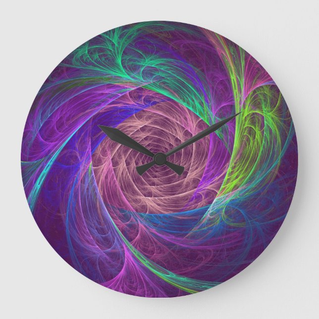 Colorful Infinity Large Clock (Front)