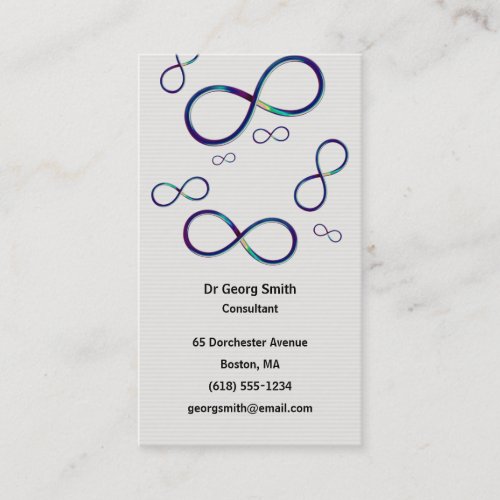 Colorful Infinity - Scientist Business Card