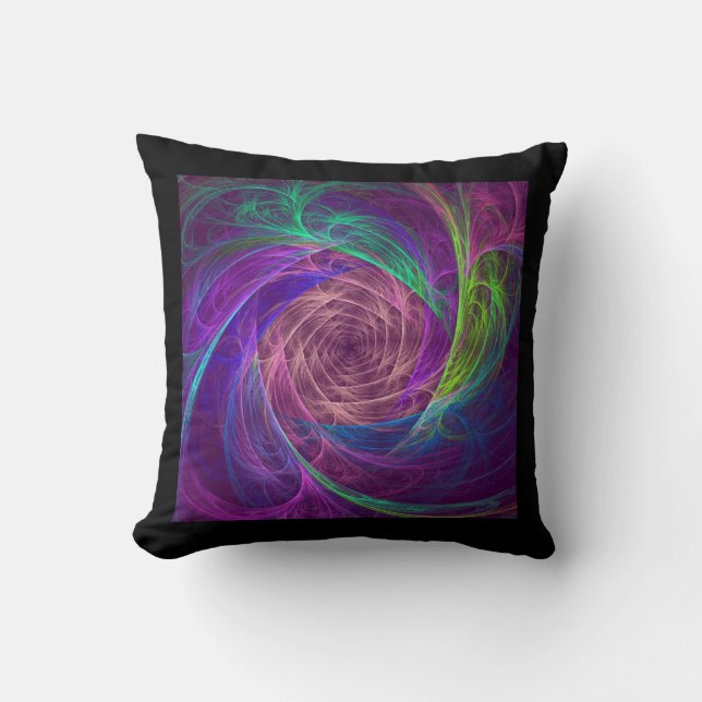 Colorful Infinity Throw Pillow (Front)