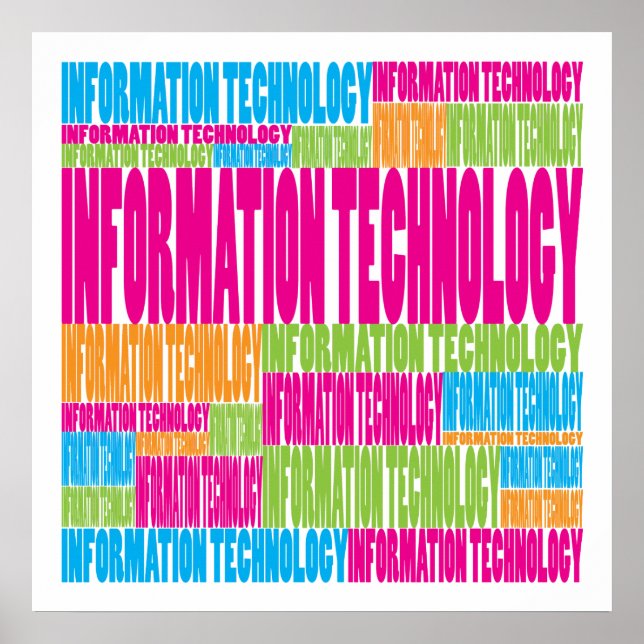 Colorful Information Technology Poster (Front)