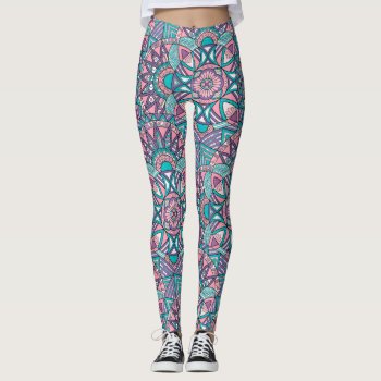 Colorful Ink Art For Your Legs! Leggings by PicturesByDesign at Zazzle